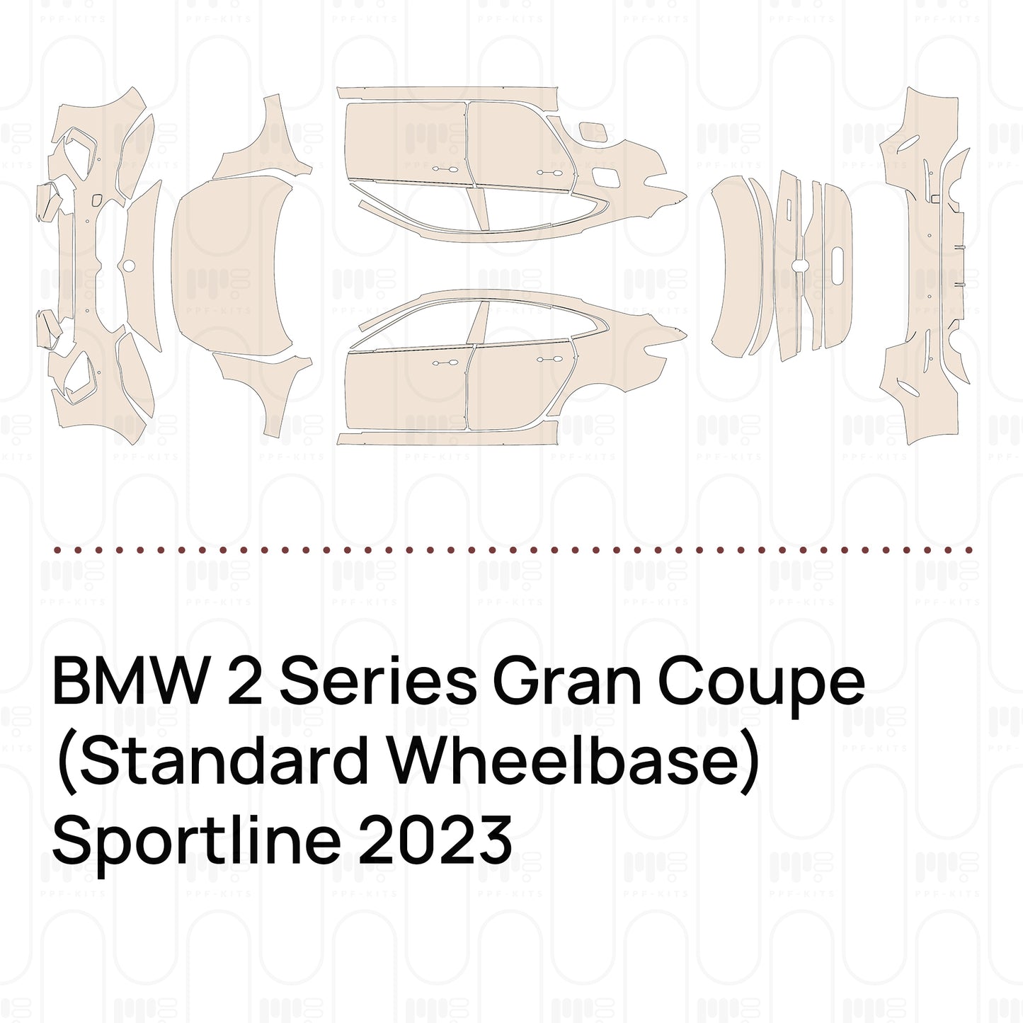 PPF prédécoupé BMW 2 Series Gran Coupe (Standard Wheelbase) Sportline 2023