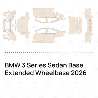 PPF prédécoupé BMW 3 Series Sedan Base Extended Wheelbase 2026