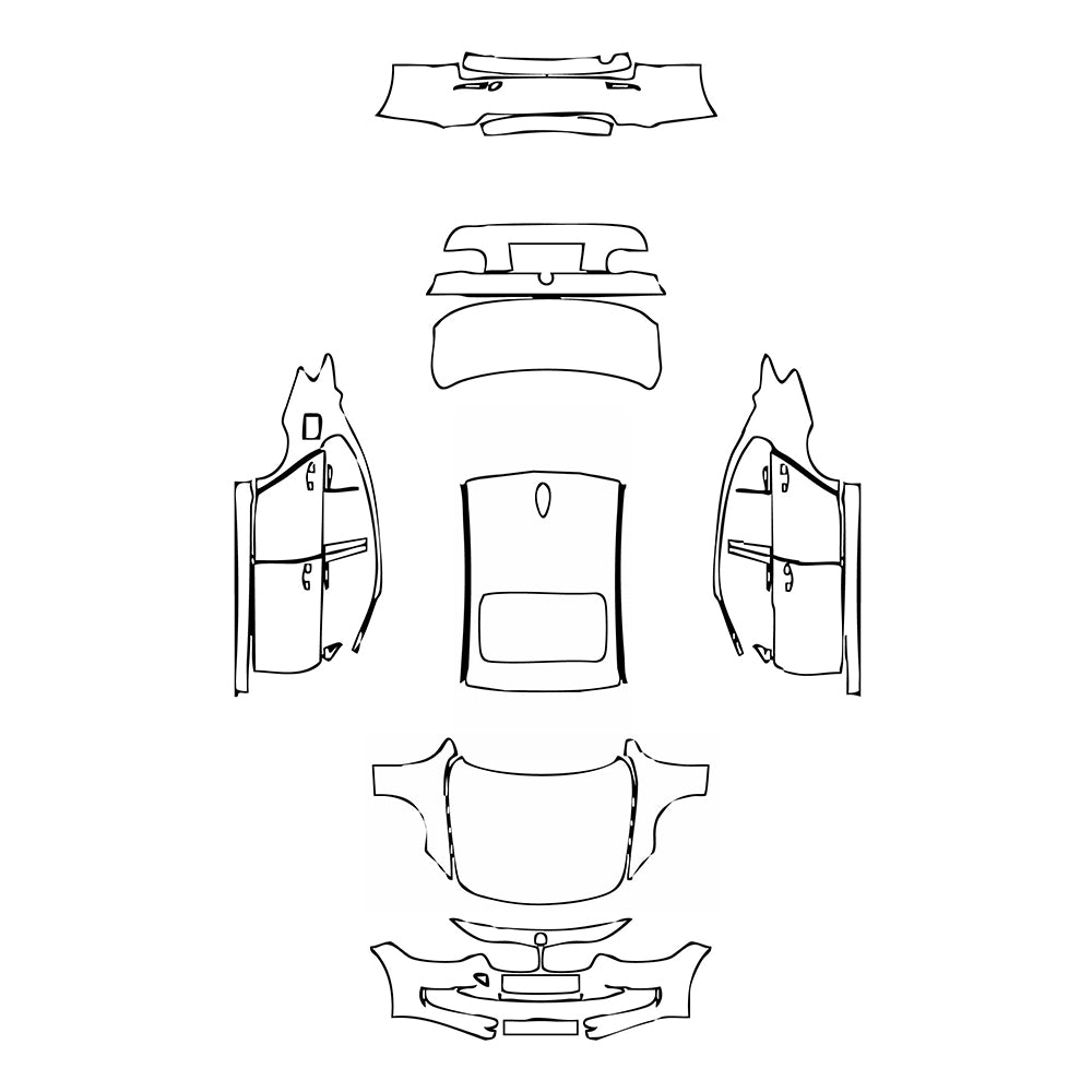 Pre-Cut PPF BMW 3 Series Sedan Base Standard Wheelbase 2012 - PPF-Kits