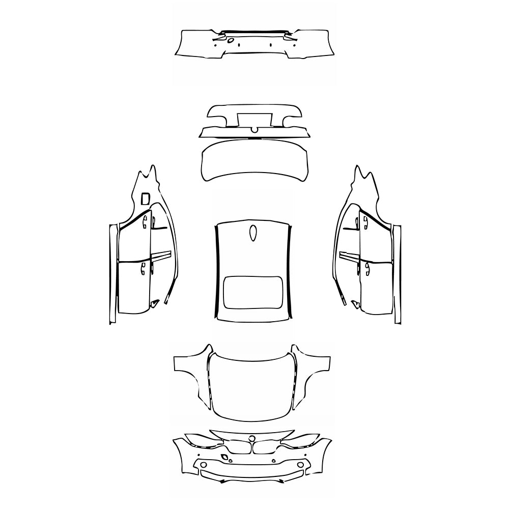 Pre-Cut PPF BMW 3 Series Sedan Base Standard Wheelbase 2016 - PPF-Kits