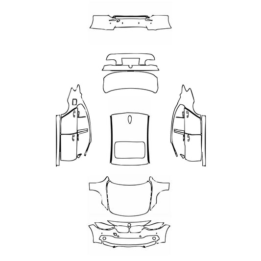 Pre-Cut PPF BMW 3 Series Sedan Base Standard Wheelbase 2016 - PPF-Kits