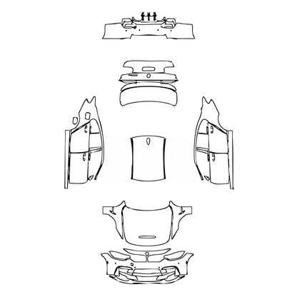 Pre-Cut PPF BMW 3 Series Sedan M3 CS 2018 - PPF-Kits
