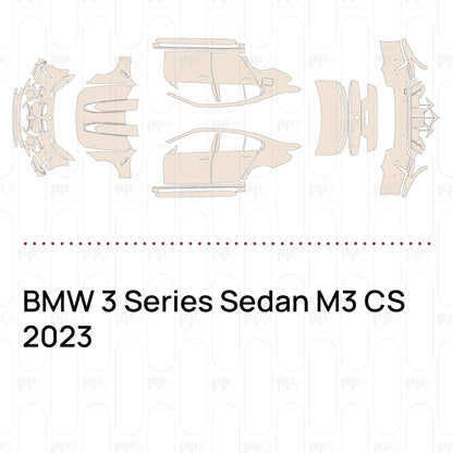 PPF prédécoupé BMW 3 Series Sedan M3 CS 2023