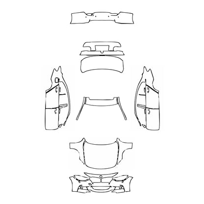 Pre-Cut PPF BMW 3 Series Sedan M Sport Extended Wheelbase 2012 - PPF-Kits