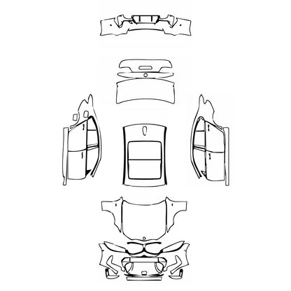 Pre-Cut PPF BMW 3 Series Sedan M Sport Extended Wheelbase 2024 - PPF-Kits
