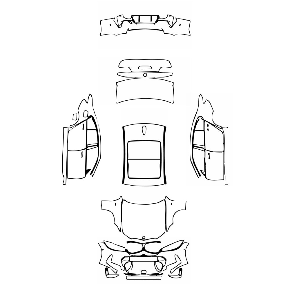 Pre-Cut PPF BMW 3 Series Sedan M Sport Extended Wheelbase 2025 - PPF-Kits