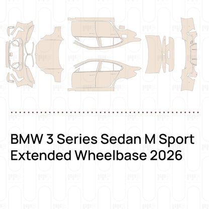 PPF prédécoupé BMW 3 Series Sedan M Sport Extended Wheelbase 2026