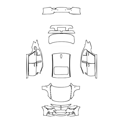 Pre-Cut PPF BMW 3 Series Sedan M Sport Standard Wheelbase 2014 - PPF-Kits