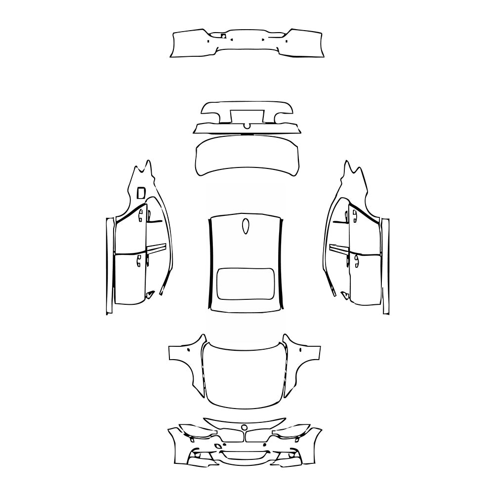 Pre-Cut PPF BMW 3 Series Sedan M Sport Standard Wheelbase 2017 - PPF-Kits