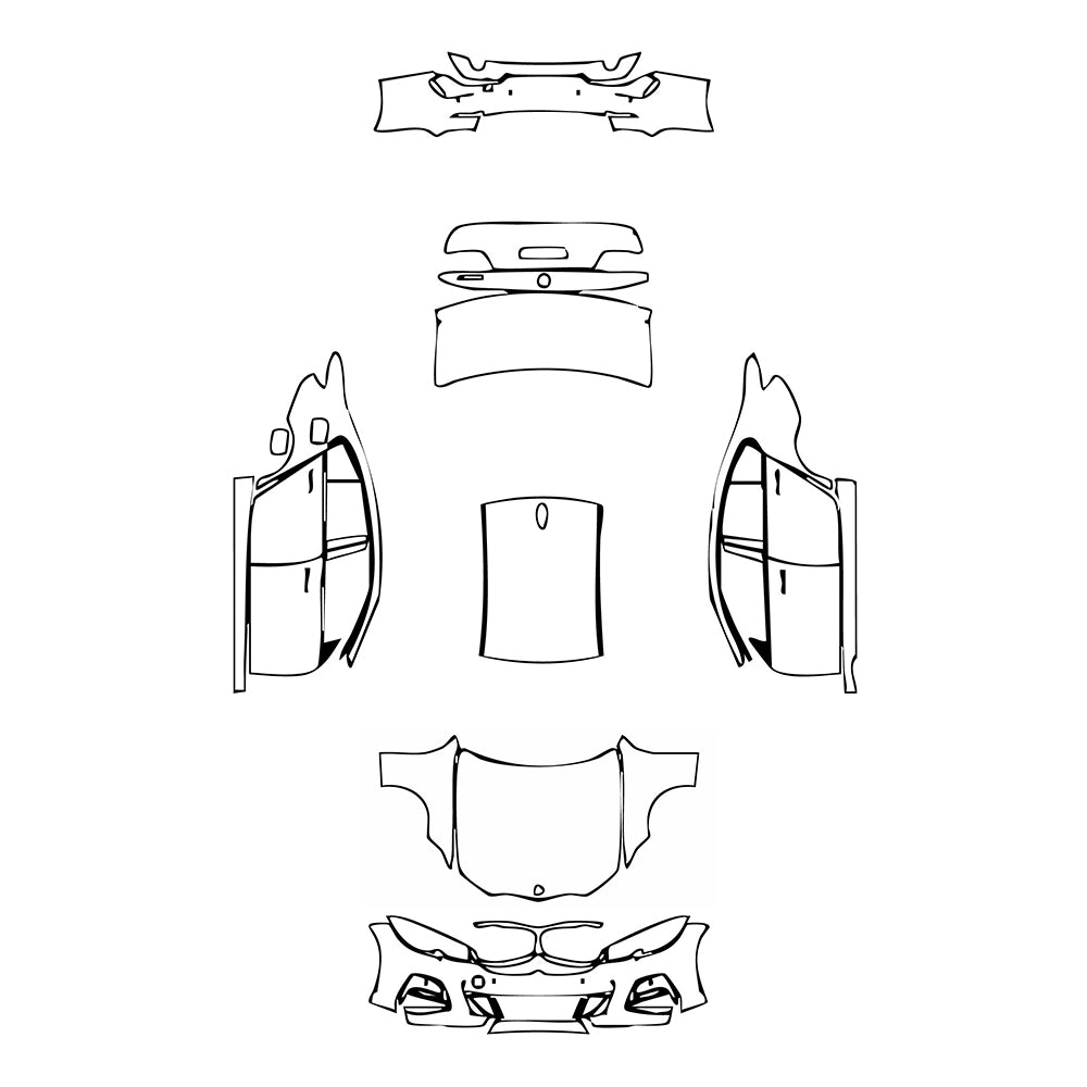 Pre-Cut PPF BMW 3 Series Sedan M Sport Standard Wheelbase 2020 - PPF-Kits