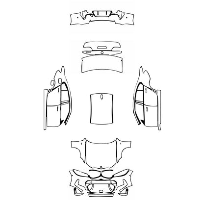 Pre-Cut PPF BMW 3 Series Sedan M Sport Standard Wheelbase 2023 - PPF-Kits
