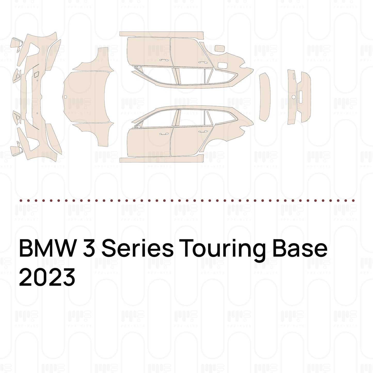 PPF prédécoupé BMW 3 Series Touring Base 2023