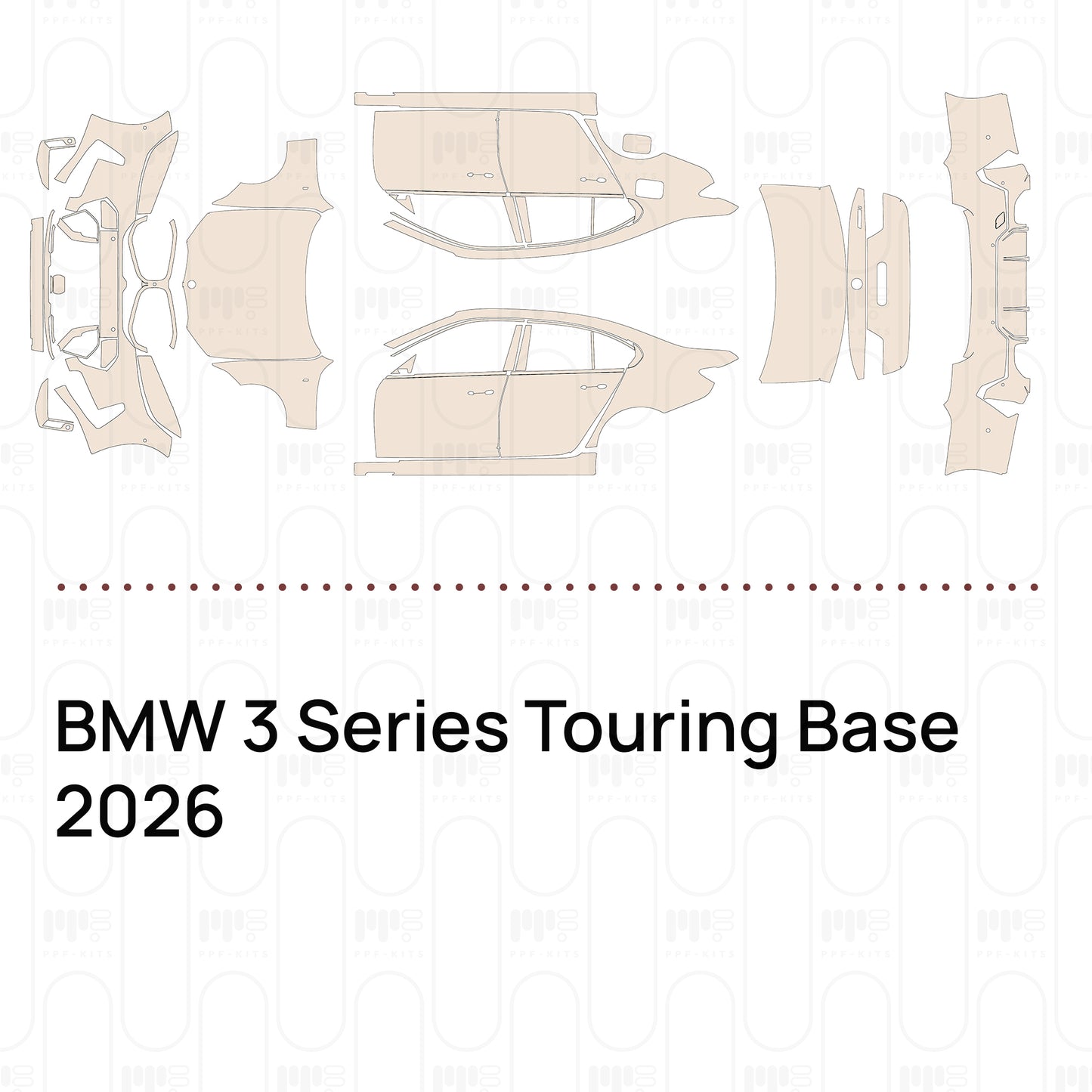 PPF prédécoupé BMW 3 Series Touring Base 2026