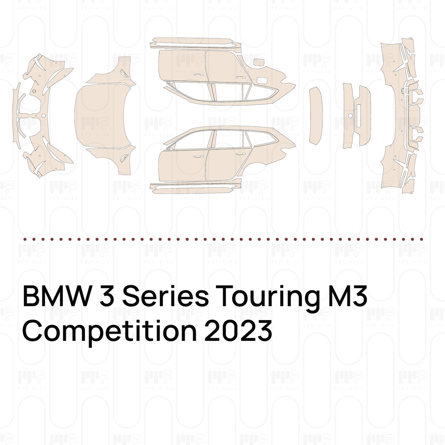 PPF prédécoupé BMW 3 Series Touring M3 Competition 2023