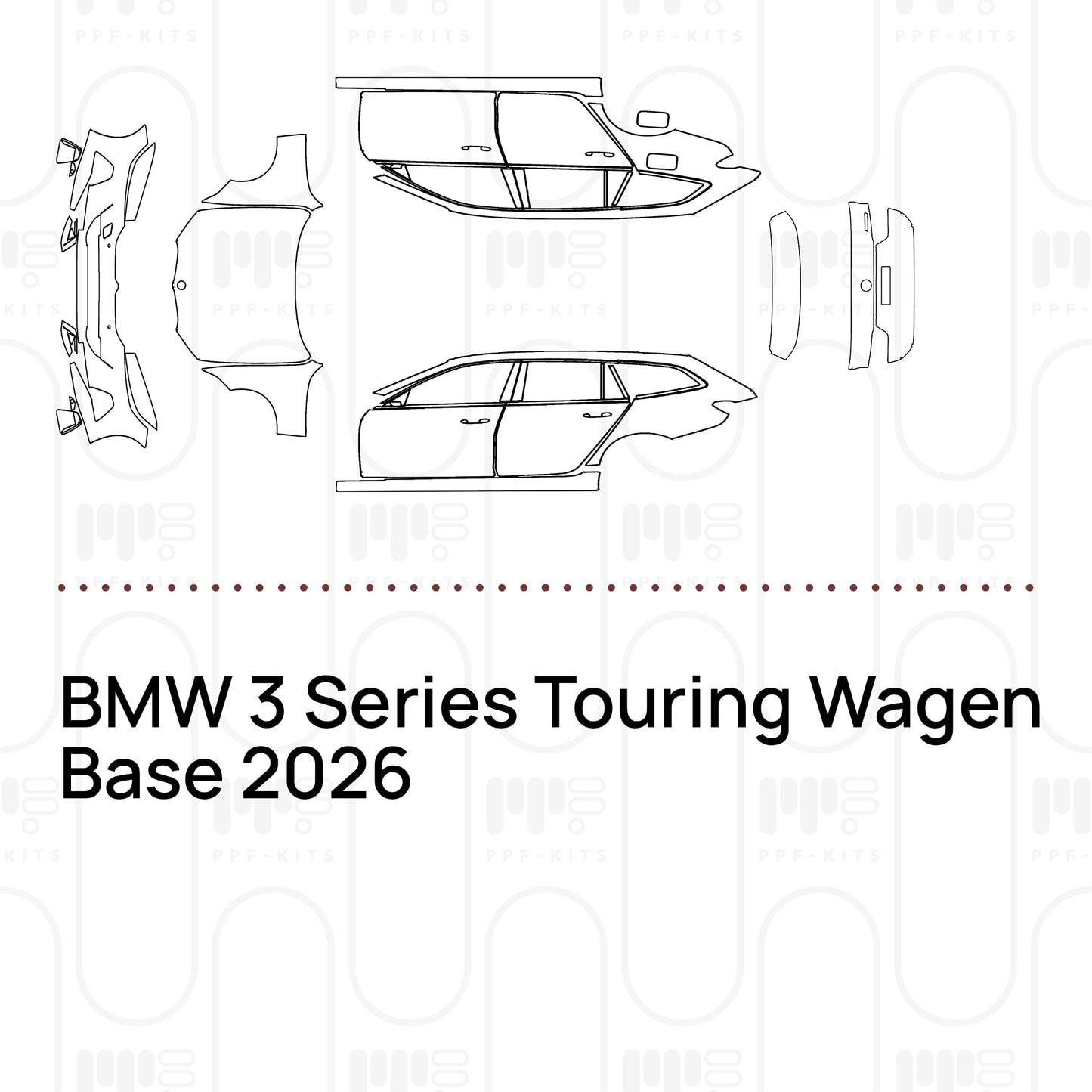 PPF prédécoupé BMW 3 Series Touring Wagen Base 2026