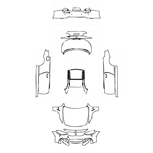 Pre-Cut PPF BMW 4 Series Convertible M4 2017 - PPF-Kits