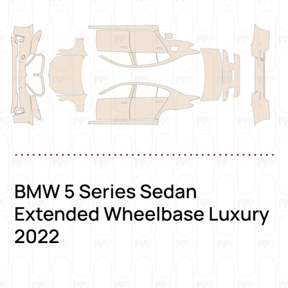 PPF prédécoupé BMW 5 Series Sedan Extended Wheelbase Luxury 2022