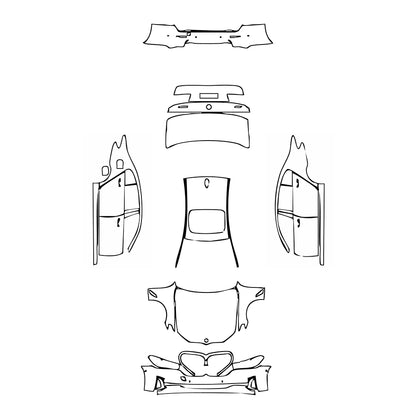 Pre-Cut PPF BMW 5 Series Sedan Extended Wheelbase Luxury 2023 - PPF-Kits