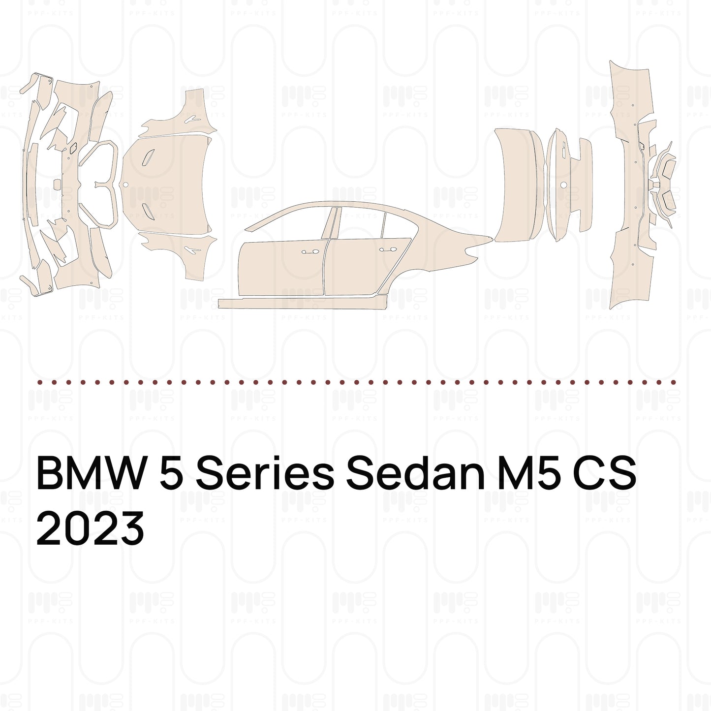 PPF prédécoupé BMW 5 Series Sedan M5 CS 2023
