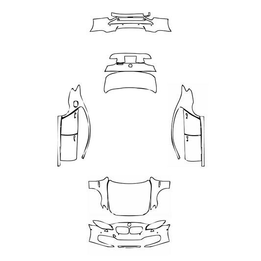 Pre-Cut PPF BMW 5 Series Sedan Standard Wheelbase Base 2014 - PPF-Kits