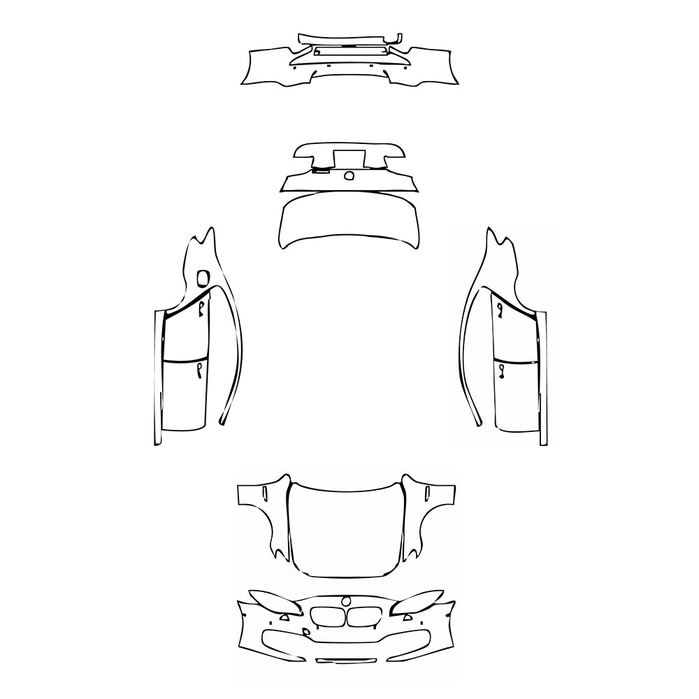 Pre-Cut PPF BMW 5 Series Sedan Standard Wheelbase Base 2016 - PPF-Kits