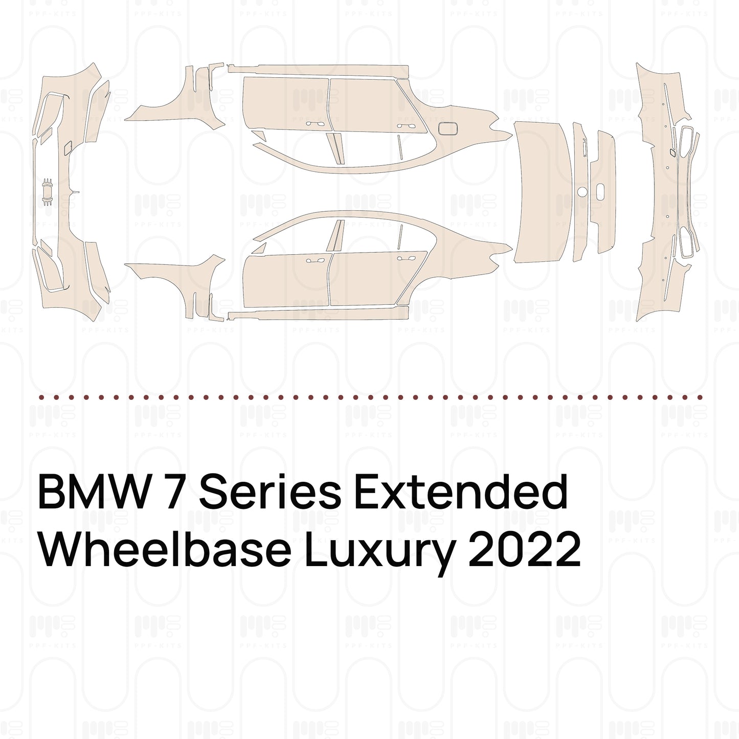 PPF prédécoupé BMW 7 Series Extended Wheelbase Luxury 2022