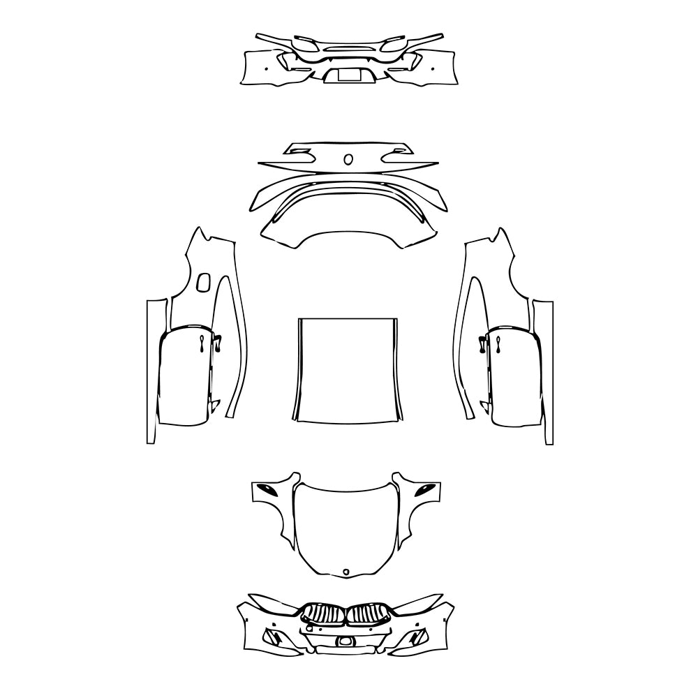 Pre-Cut PPF BMW 8 Series Coupe M850i 2022 - PPF-Kits