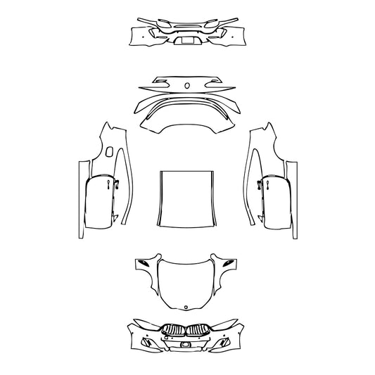 Pre-Cut PPF BMW 8 Series Coupe M850i 2023 - PPF-Kits