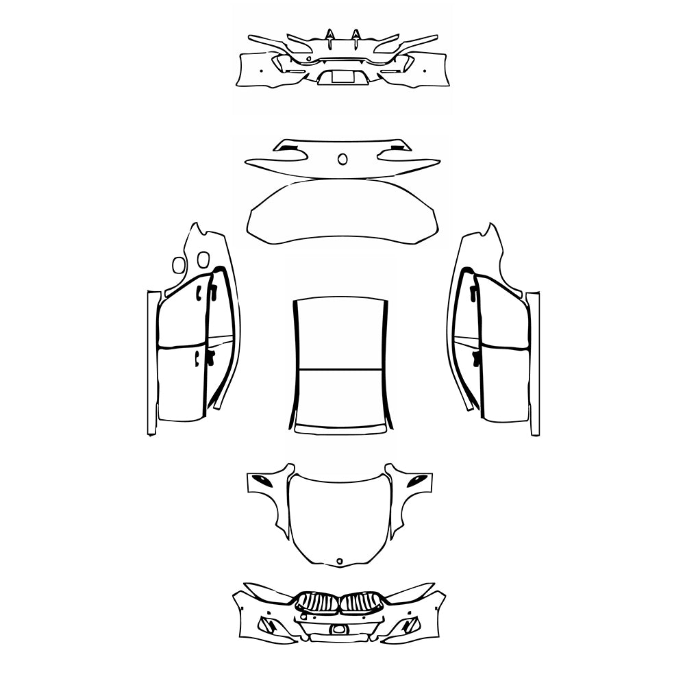 Pre-Cut PPF BMW 8 Series Gran Coupe M Sport 2025 - PPF-Kits