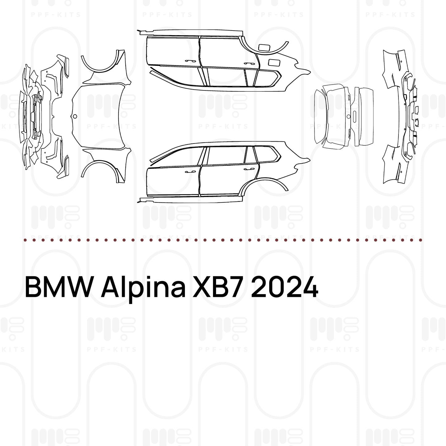PPF prédécoupé BMW Alpina XB7 2024