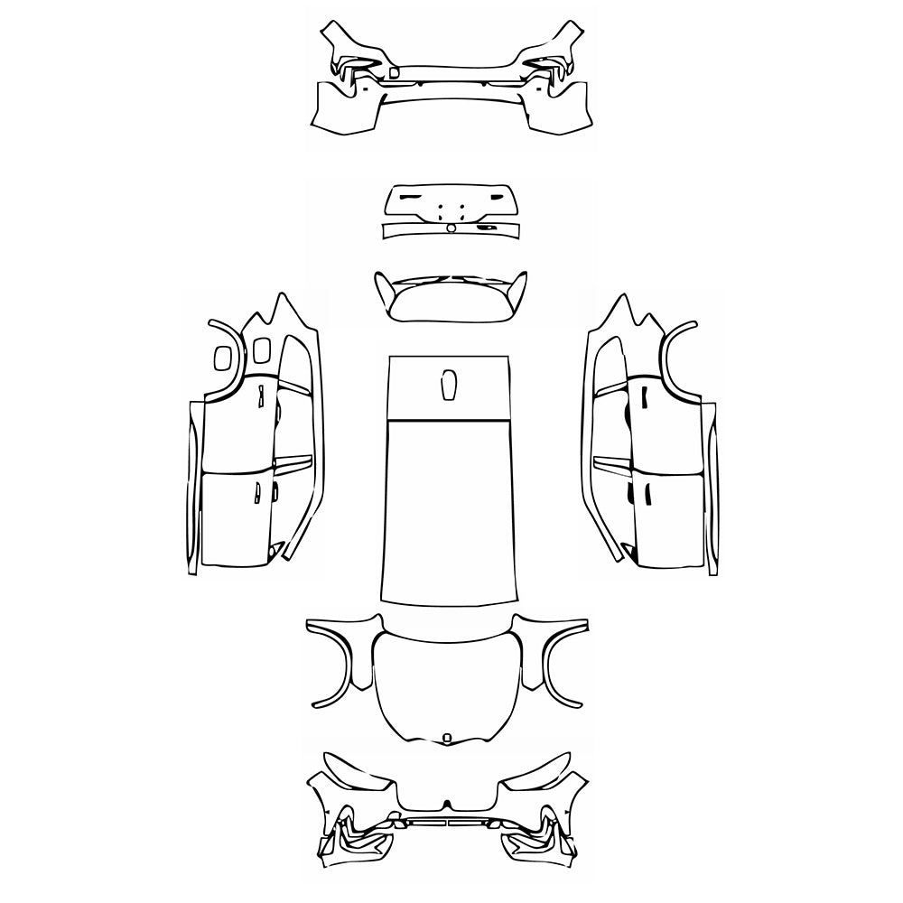 Pre-Cut PPF BMW X1 Extended Wheelbase Base 2024 - PPF-Kits
