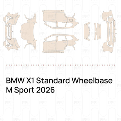 PPF prédécoupé BMW X1 Standard Wheelbase M Sport 2026