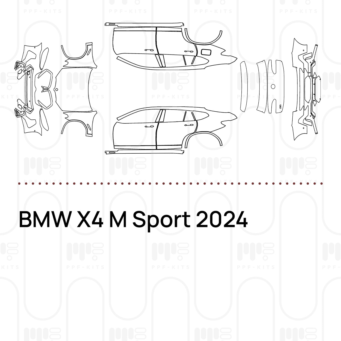 PPF prédécoupé BMW X4 M Sport 2024
