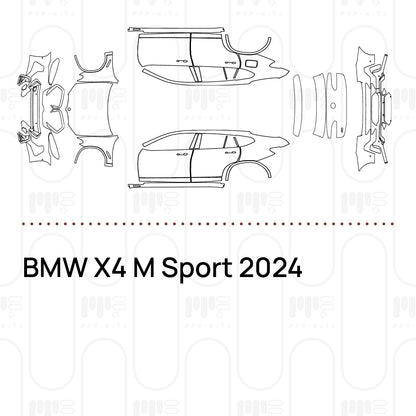 PPF prédécoupé BMW X4 M Sport 2024