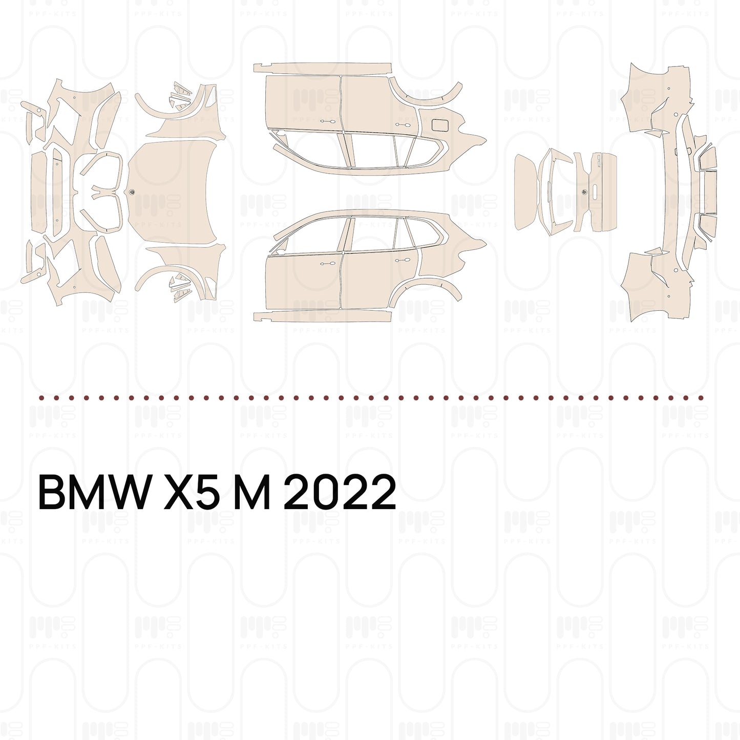 PPF prédécoupé BMW X5 M 2022