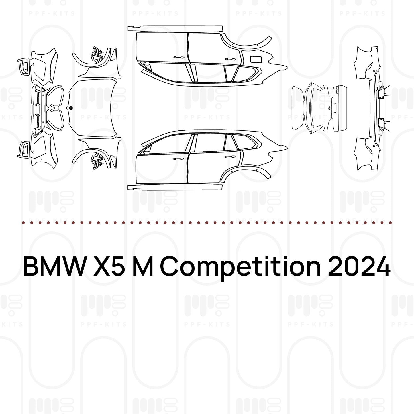 PPF prédécoupé BMW X5 M Competition 2024