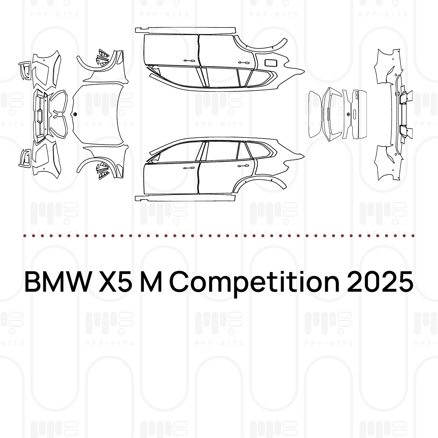PPF prédécoupé BMW X5 M Competition 2025