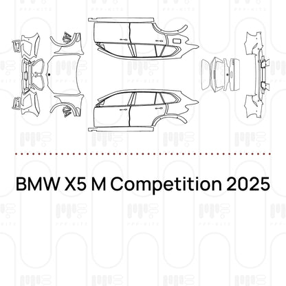 PPF prédécoupé BMW X5 M Competition 2025