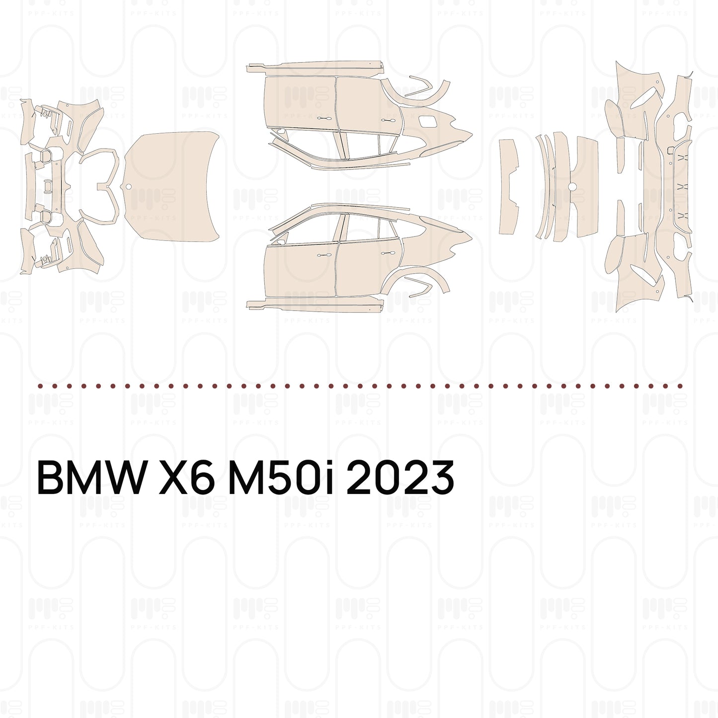 PPF prédécoupé BMW X6 M50i 2023