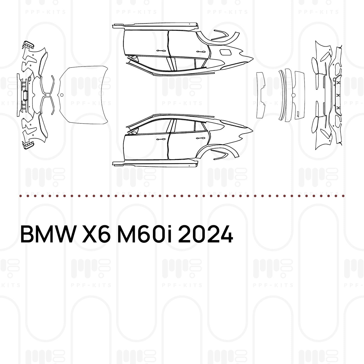 PPF prédécoupé BMW X6 M60i 2024