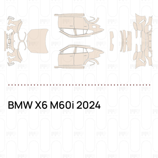 PPF prédécoupé BMW X6 M60i 2024