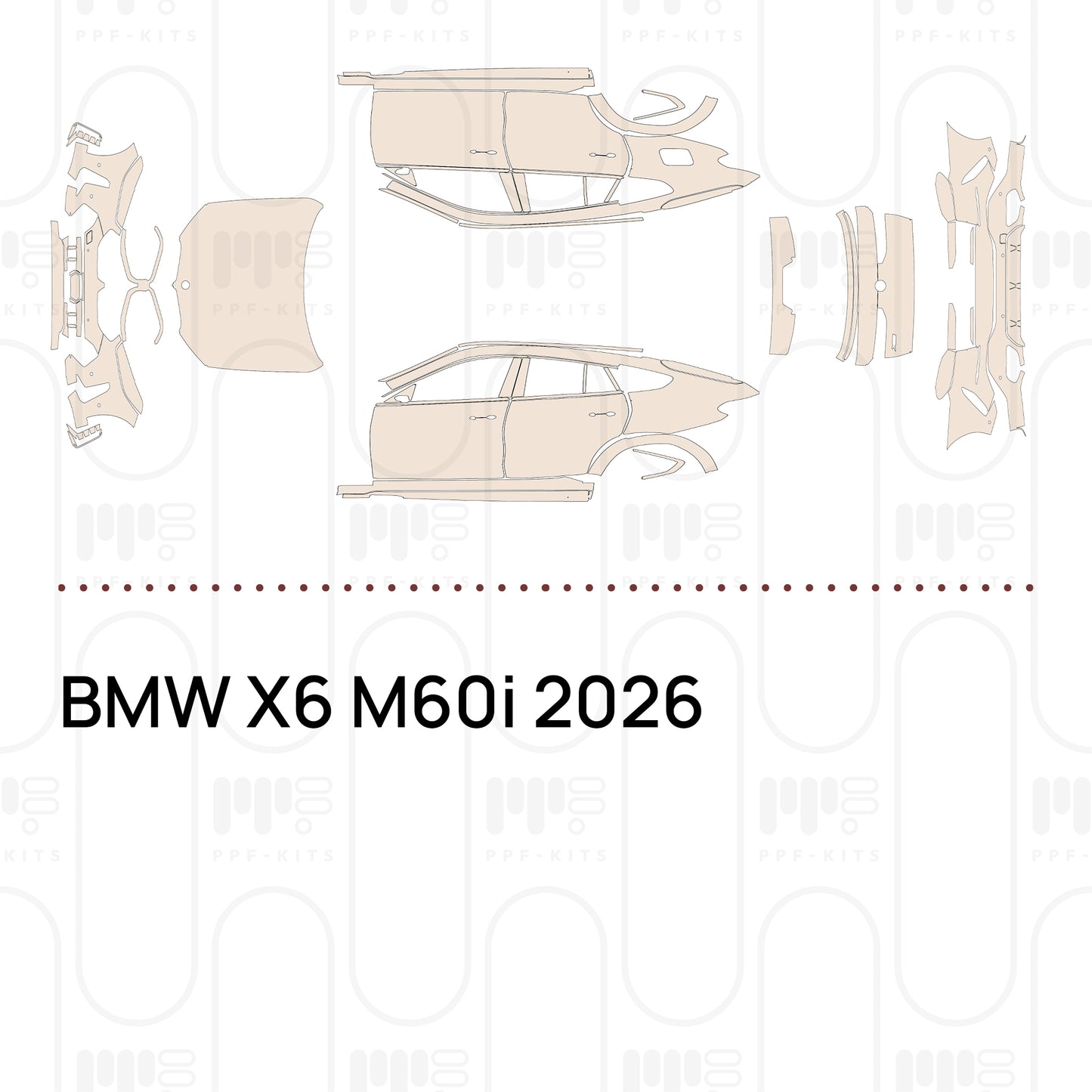 PPF prédécoupé BMW X6 M60i 2026