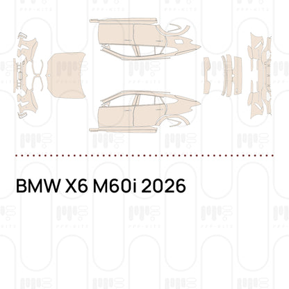 PPF prédécoupé BMW X6 M60i 2026