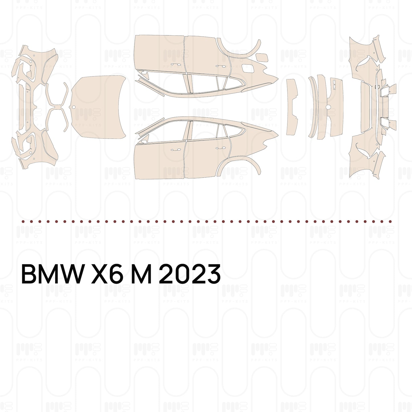 PPF prédécoupé BMW X6 M 2023
