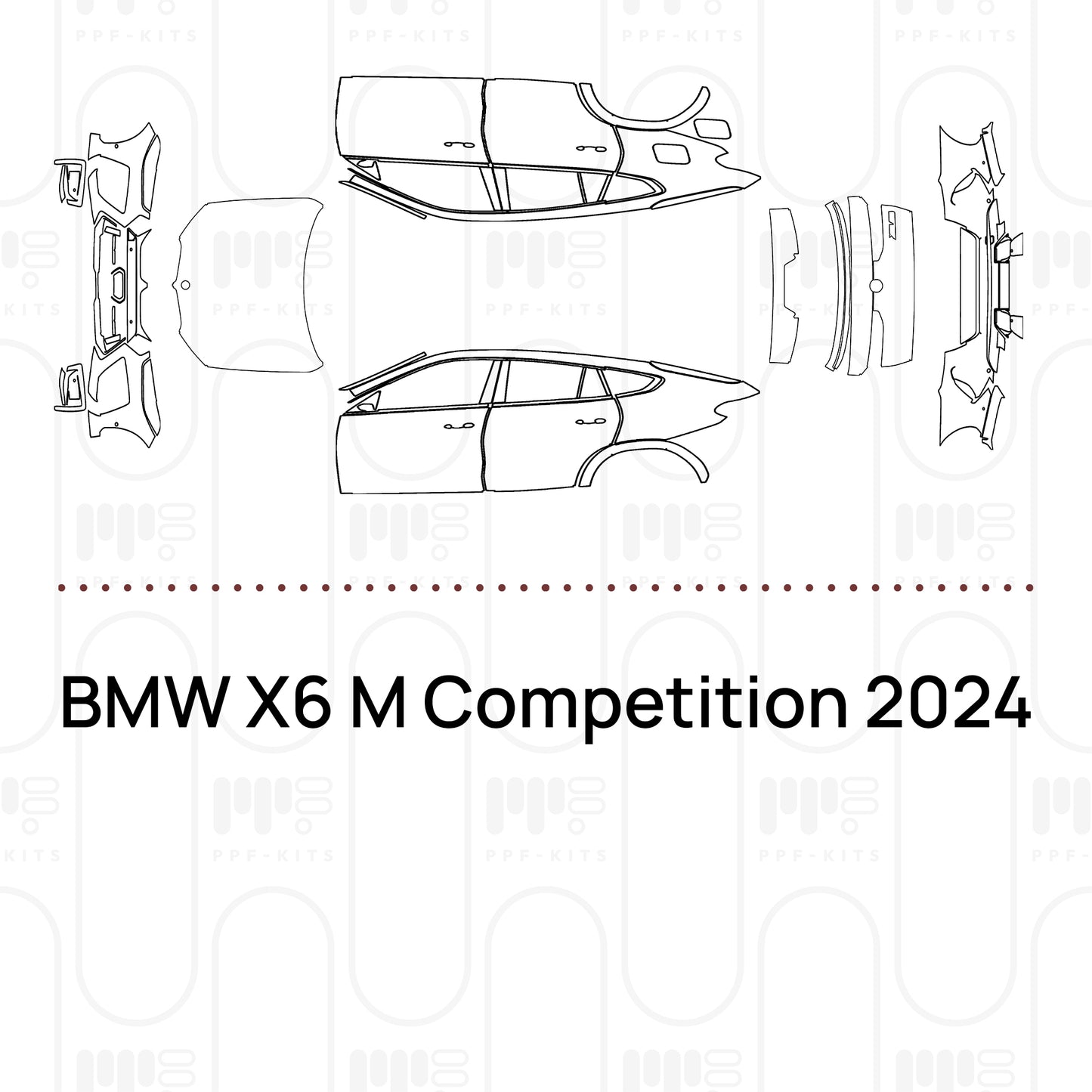 PPF prédécoupé BMW X6 M Competition 2024
