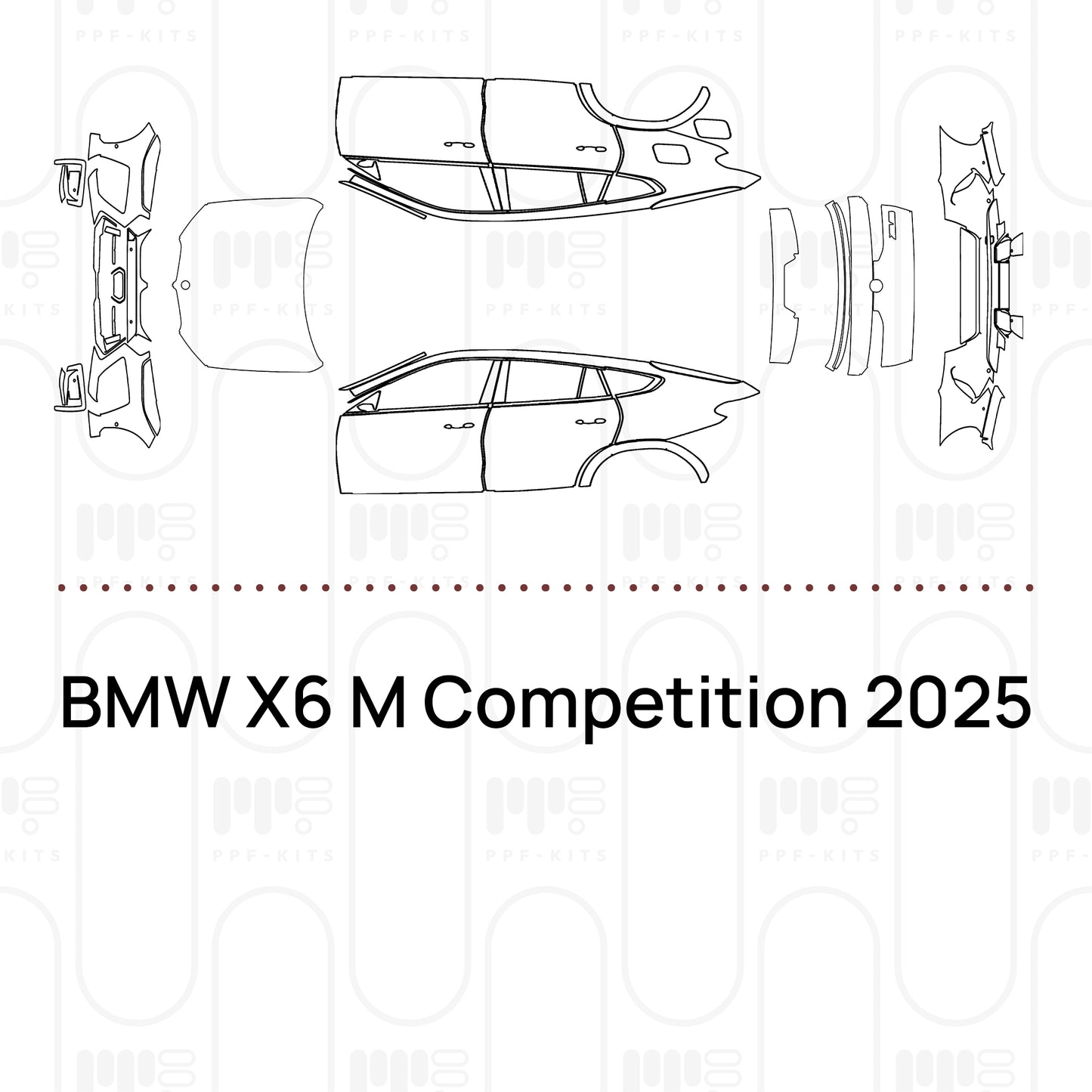 PPF prédécoupé BMW X6 M Competition 2025
