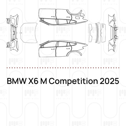 PPF prédécoupé BMW X6 M Competition 2025