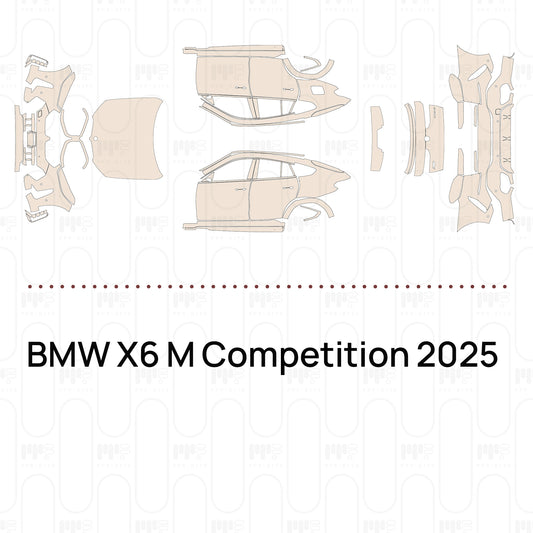 PPF prédécoupé BMW X6 M Competition 2025