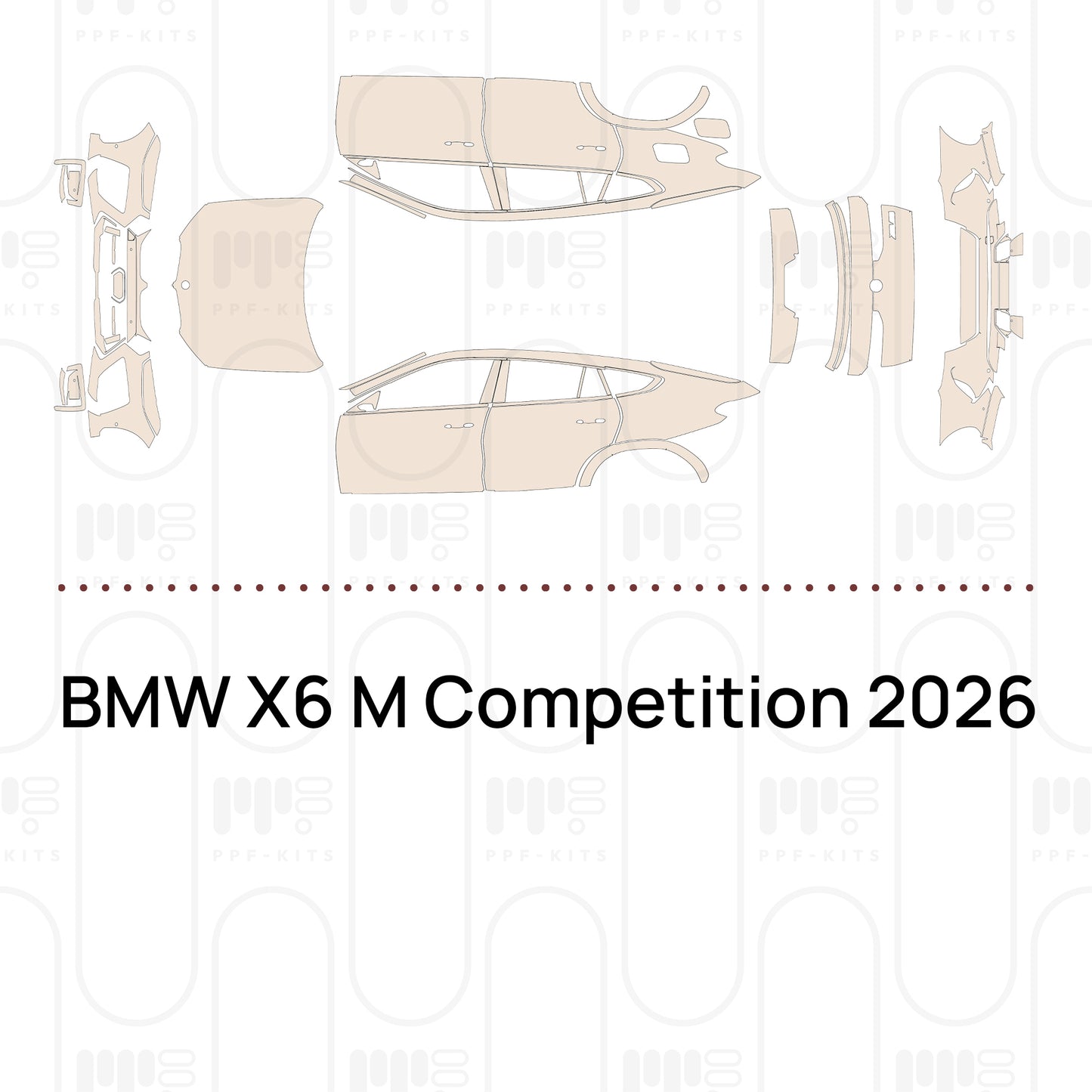 PPF prédécoupé BMW X6 M Competition 2026