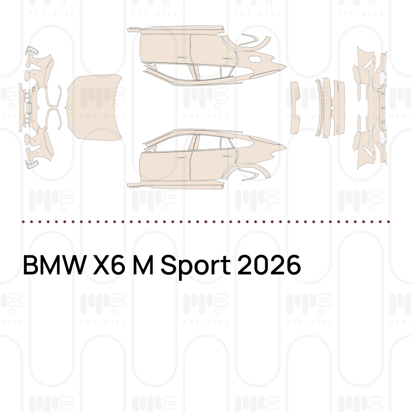 PPF prédécoupé BMW X6 M Sport 2026